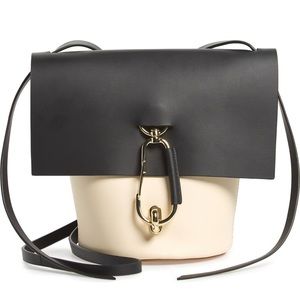 ZAC POSEN Belay Calfskin Leather Shoulder Bag